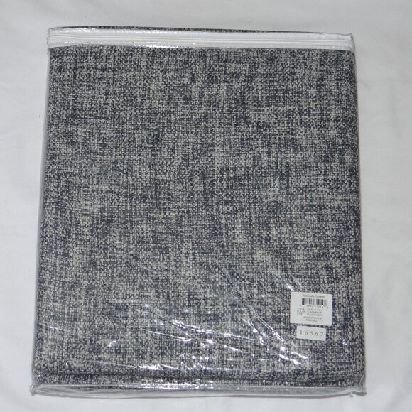 ANNIE SELKE Isla Vista Full Queen cotton/linen tassel coverlet Slate Blue New - Picture 4 of 5